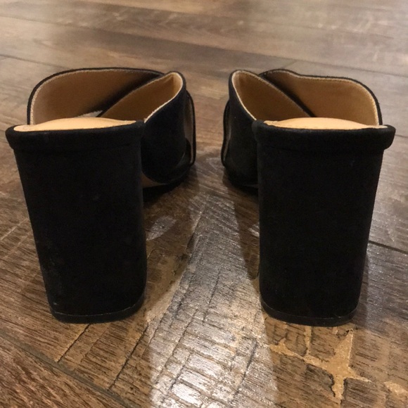 Express Black Suede Heels - Picture 3 of 3